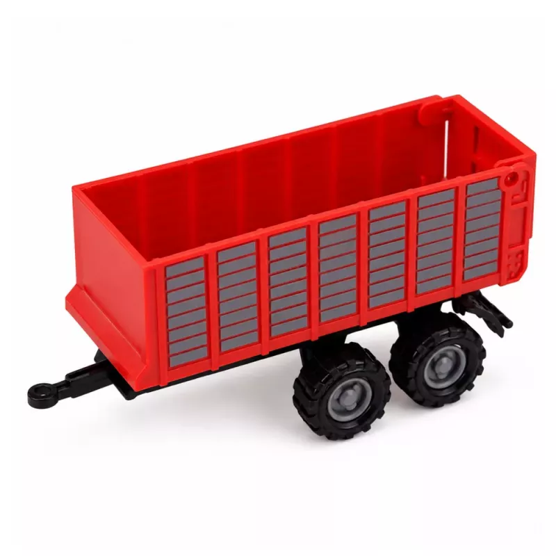 LEAN TOYS Sada poľnohospodárskych vozidiel traktor rezačka krmovín príves lis na balíky 1:68 4 ks
