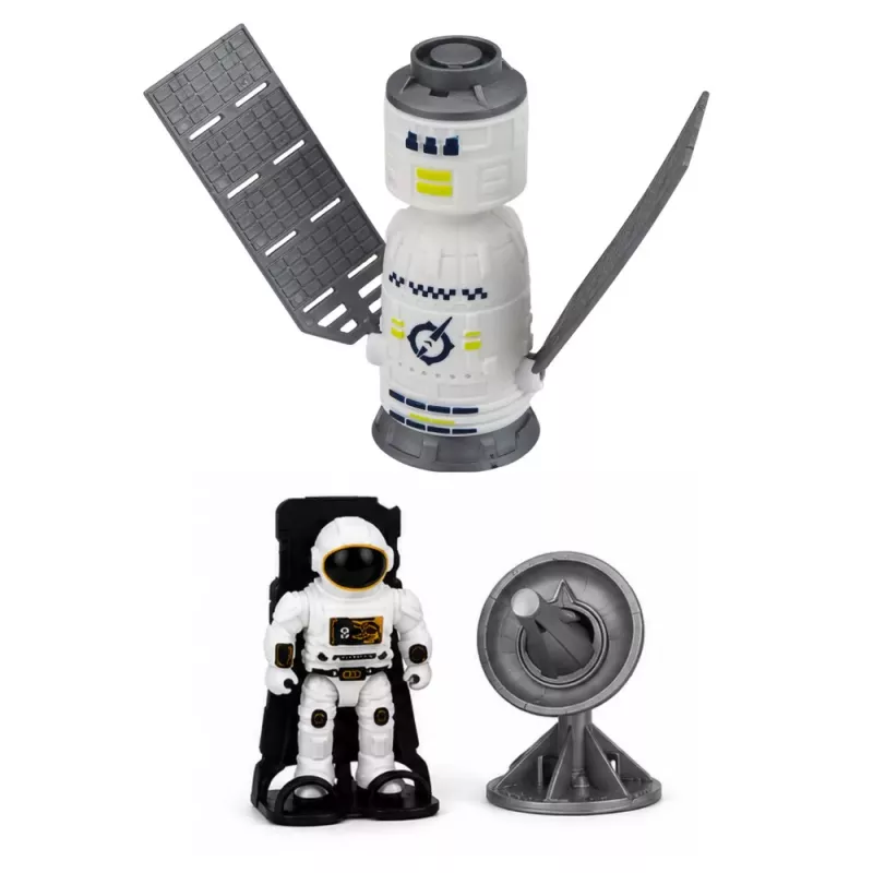 LEAN TOYS Vesmírny raketoplán raketa výskumné vozidlo kozmonaut satelit sada