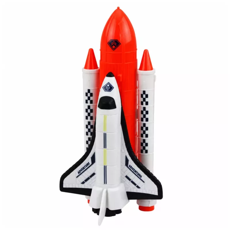 LEAN TOYS Vesmírna sada raketa raketoplán dron astronaut satelit vozidlo