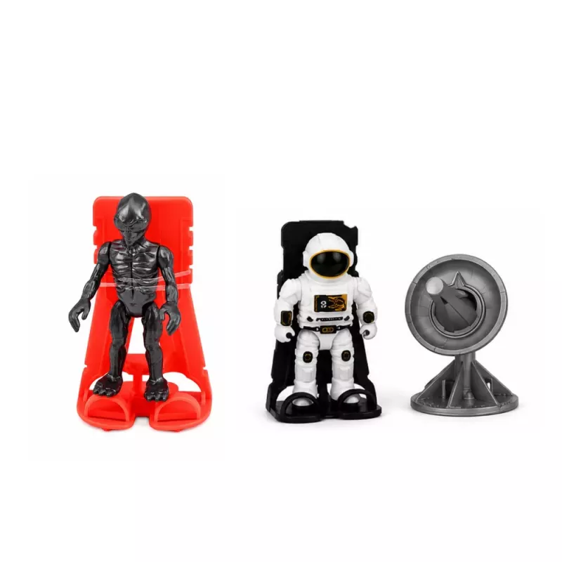 LEAN TOYS Vesmírny raketoplán UFO výskumné vozidlo satelit astronauti sada