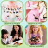 LEAN TOYS Kreatívna sada plstené šijacie plyšové hračky Rozprávková krajina DIY, 6 ks