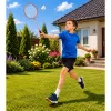 LEAN TOYS Badmintonová sada, 3 rakety, košíky, oranžová taška
