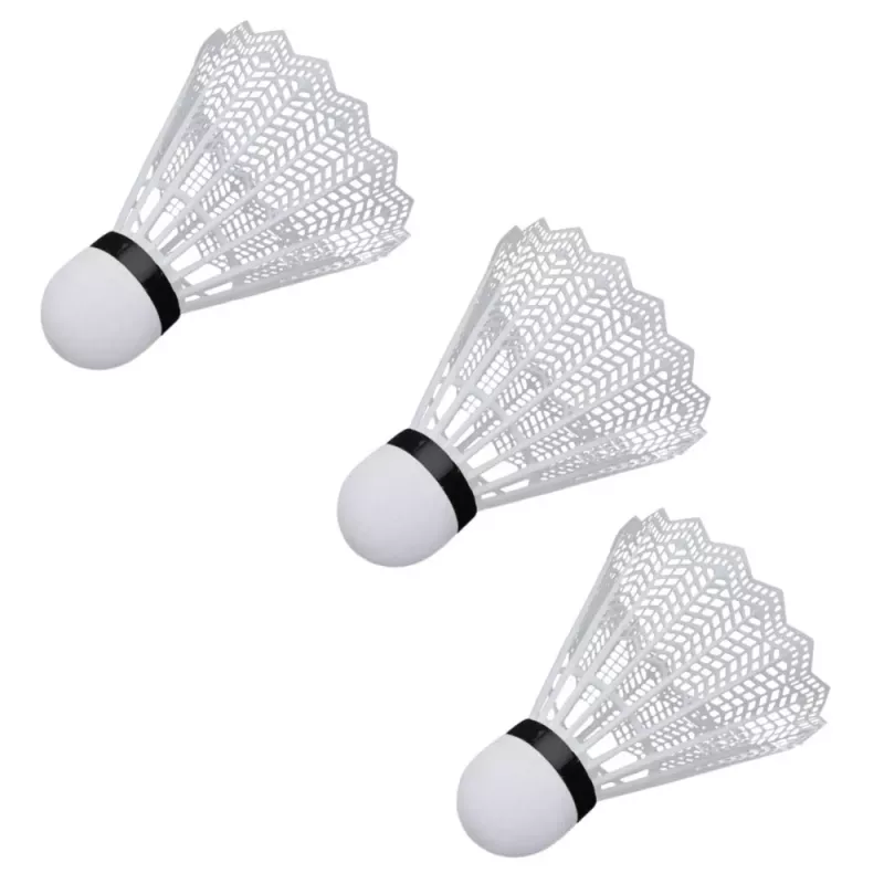 LEAN TOYS Badmintonová sada, 3 rakety, košíky, oranžová taška