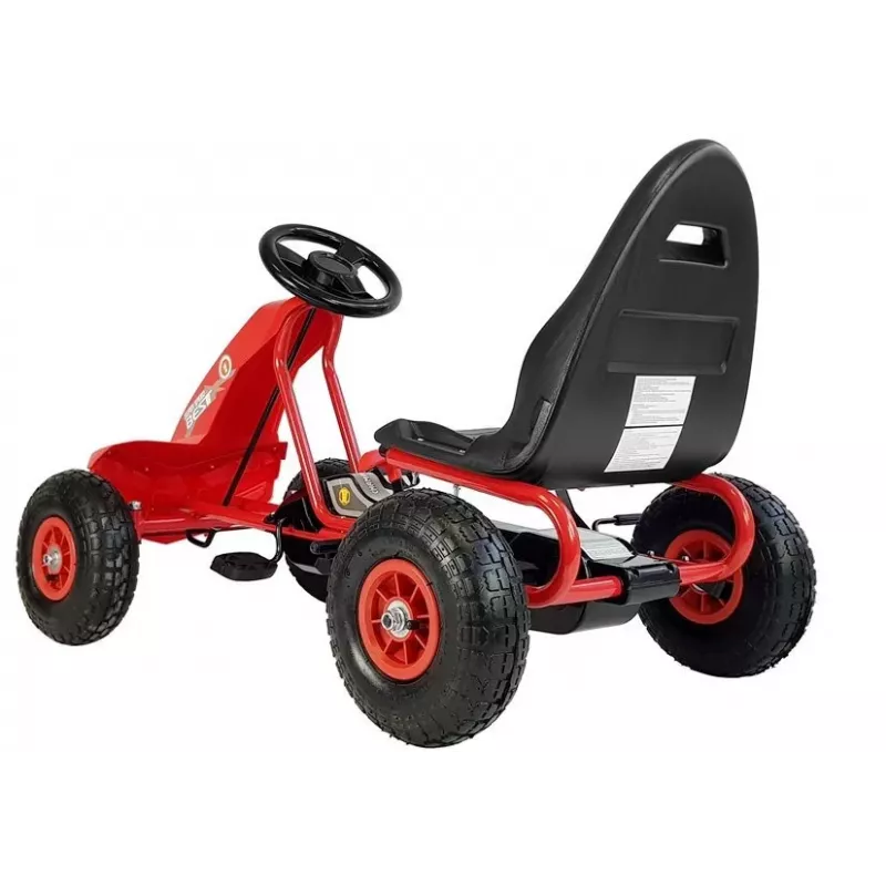 LEAN CARS Go-Cart A-18 Red pedálové go-kart