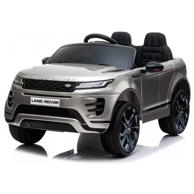 LEAN CARS Range Rover Evoque elektrické detské auto strieborné lakované