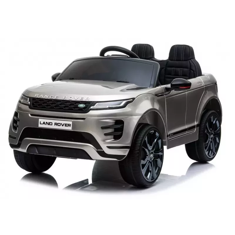 LEAN CARS Range Rover Evoque elektrické detské auto strieborné lakované