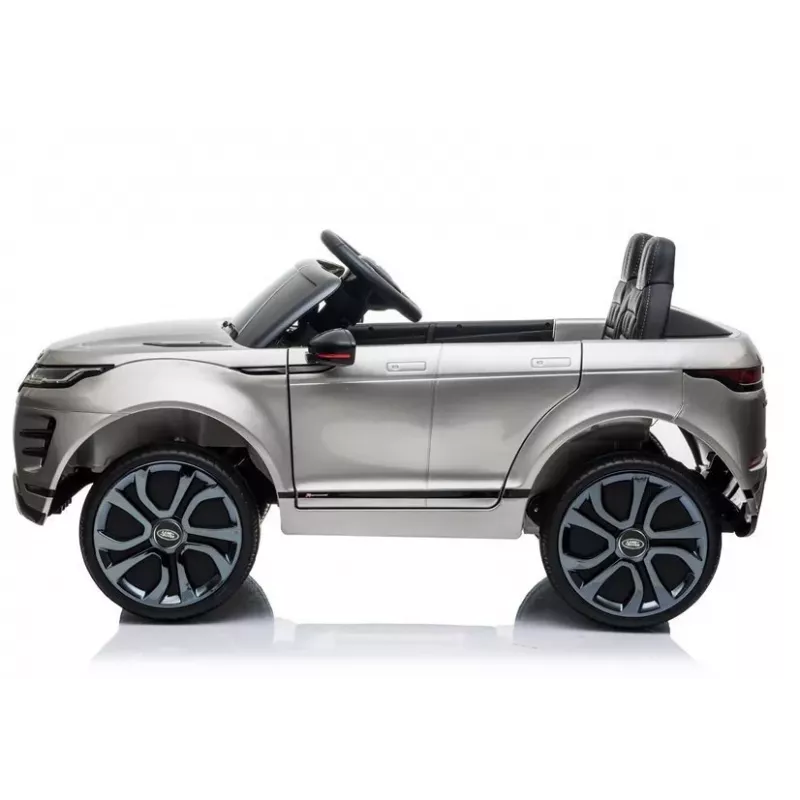 LEAN CARS Range Rover Evoque elektrické detské auto strieborné lakované