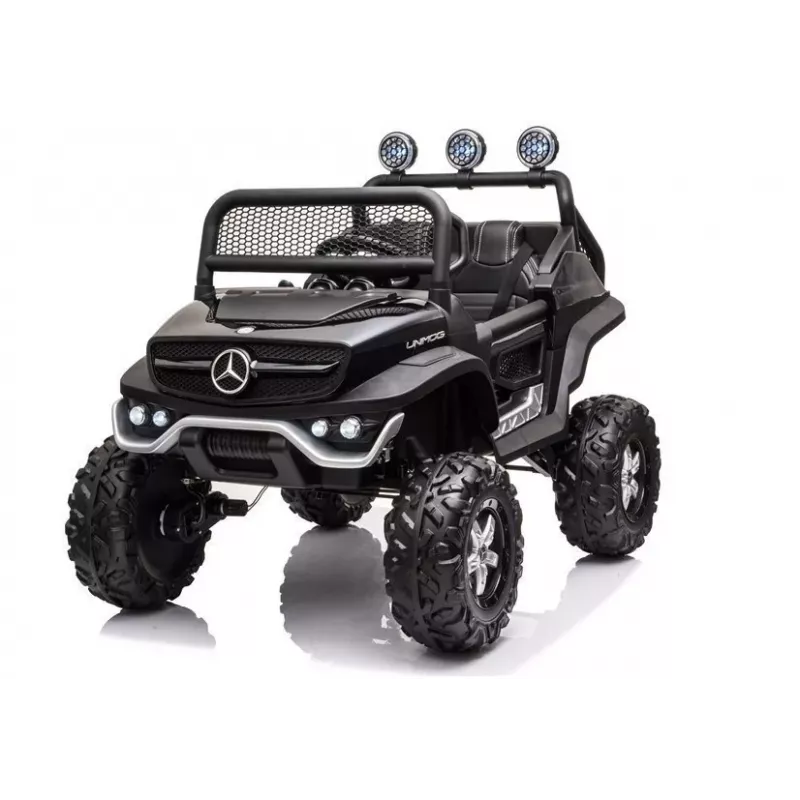 LEAN CARS elektrické detské vozidlo Mercedes Unimog S čierne