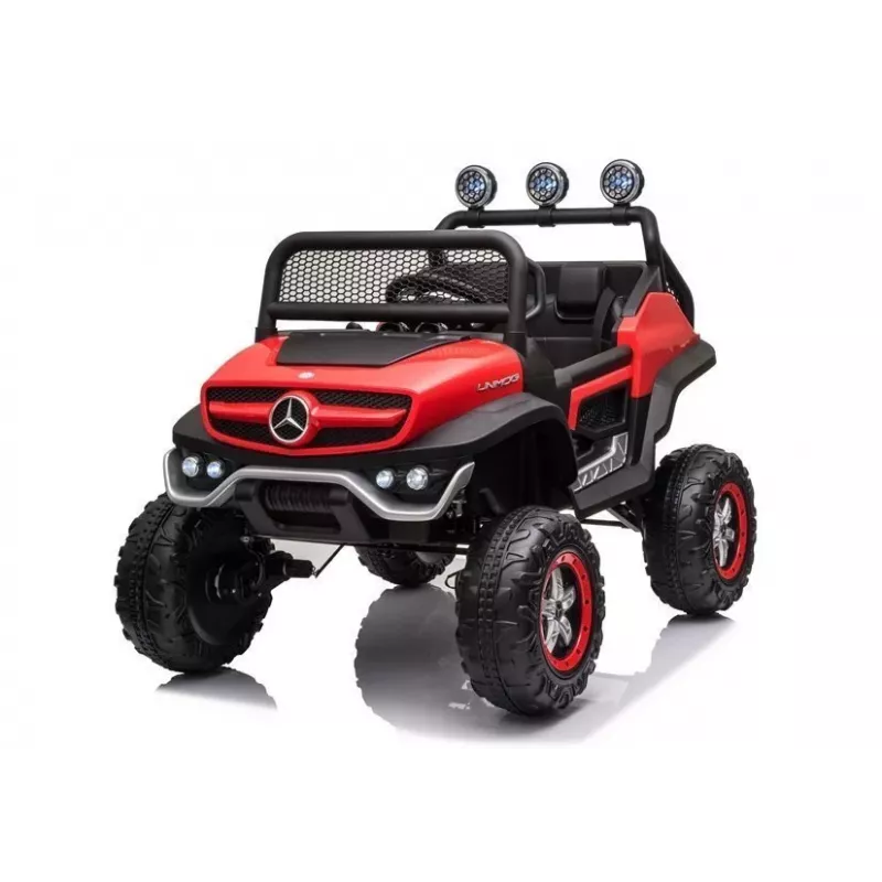 LEAN CARS elektrické detské vozidlo Mercedes Unimog S červené