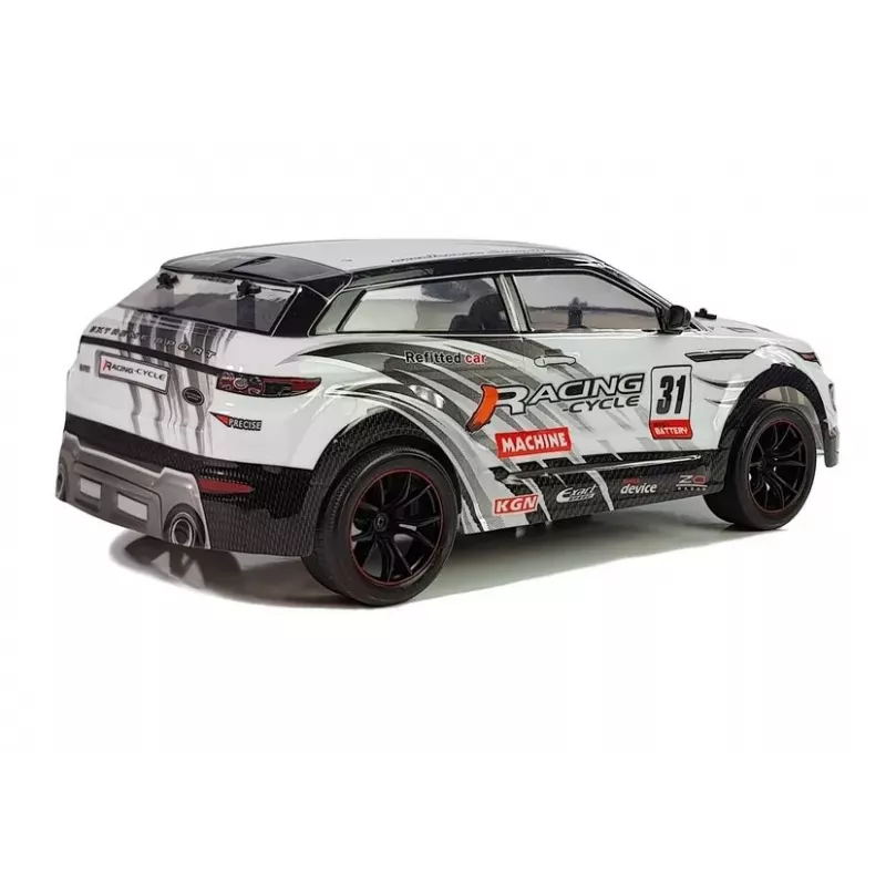 LEAN TOYS RC 1:10 biele pretekárske športové rally auto