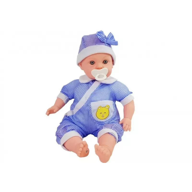 LEAN TOYS bábätko 45 cm modré oblečenie