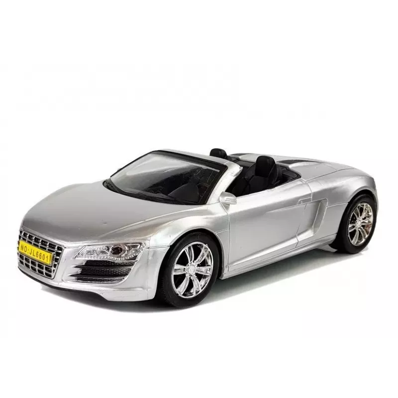 LEAN TOYS autíčko kabriolet strieborné 1:18