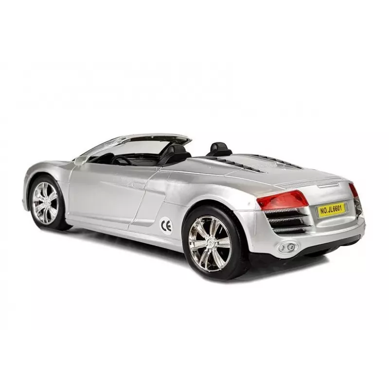 LEAN TOYS autíčko kabriolet strieborné 1:18