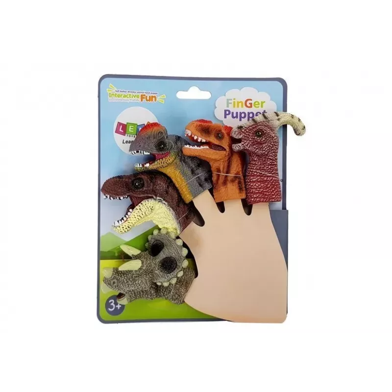LEAN TOYS prstové bábky dinosaury 5-dielne