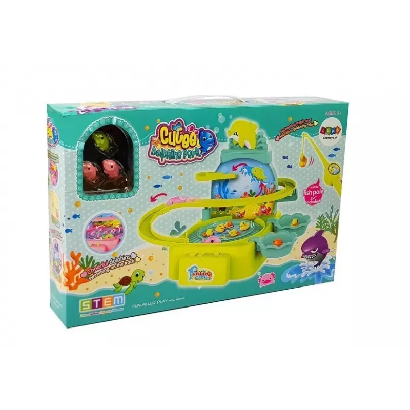 LEAN TOYS rybárska sada ružová