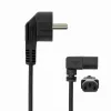 SBOX PC napájací kábel Schuko na IEC C13 2m čierny