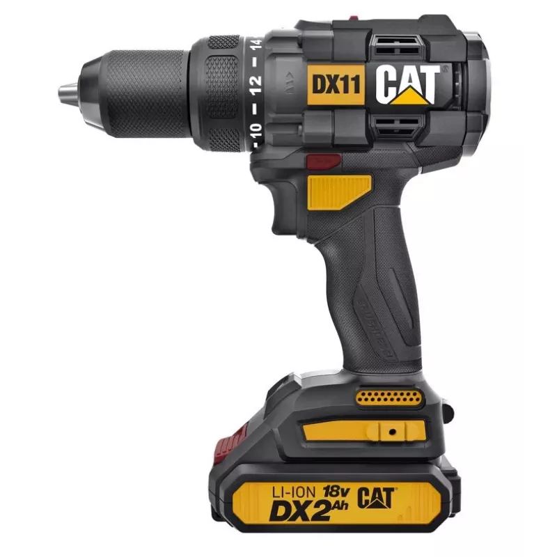 CATERPILLAR akumulátorová vŕtačka so skrutkovačom DX11 18V 2x2,0Ah Li-Ion