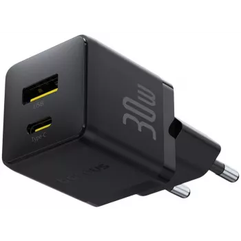 Baseus Palm 30W USB-C USB-A nabíjačka čierna