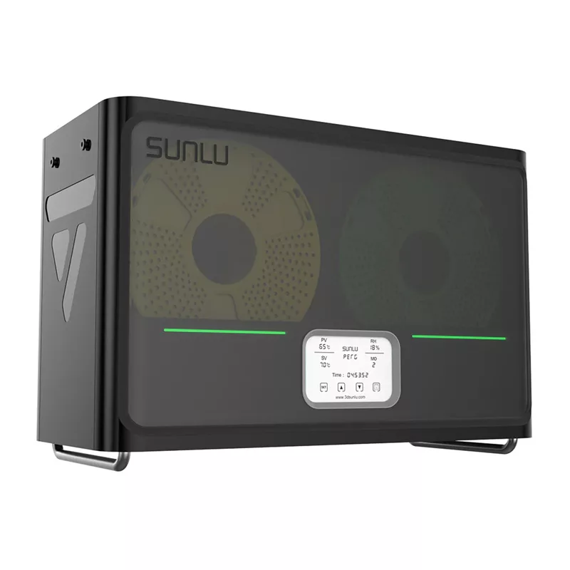 Sunlu S4 sušička filamentu 2 cievky 360° PTC ohrev 35-70°C LCD dotykový displej