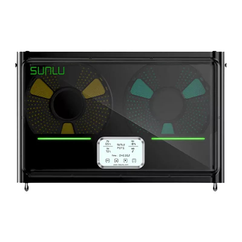 Sunlu S4 sušička filamentu 2 cievky 360° PTC ohrev 35-70°C LCD dotykový displej