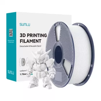 SUNLU PLA+ 2.0 filament 1,75 mm biely 1 kg