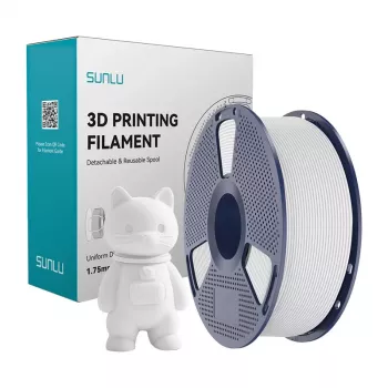 SUNLU PLA Matte filament (biely) 1,75 mm 1 kg