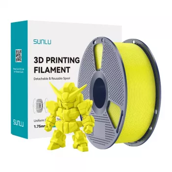 SUNLU PLA+ 2.0 Filament žltá 1,75 mm 1 kg