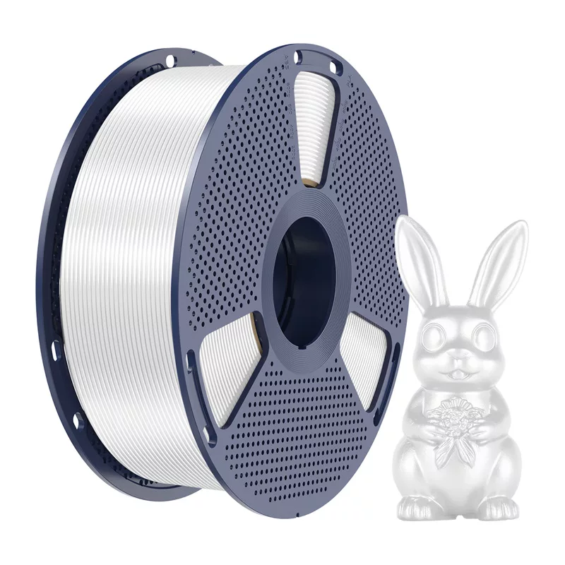 SUNLU PLA+ Silk Filament 1,75 mm biela 1 kg