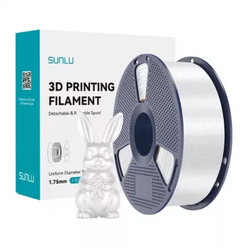 SUNLU PLA+ Silk Filament 1,75 mm biela 1 kg