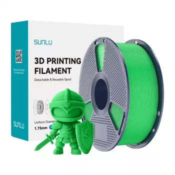 SUNLU PLA+ filament 1,75 mm zelená 1 kg