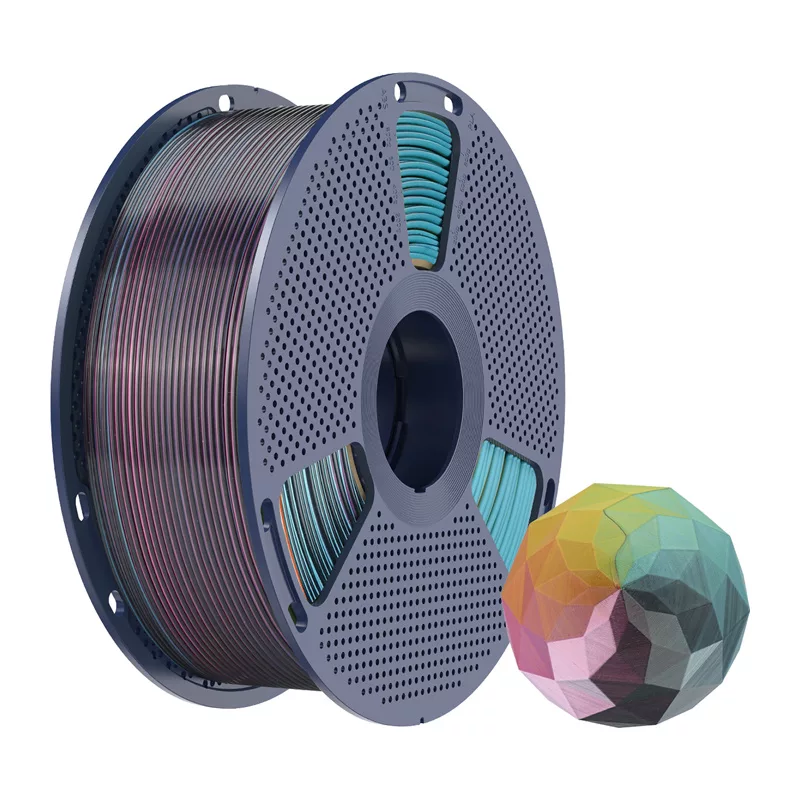 SUNLU PLA+ Silk Forth-Color filament (červená-žltá-zelená-čierna) 1,75 mm 1 kg