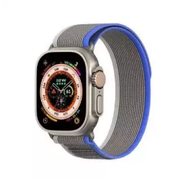 Dux Ducis Sport suchý zips remienok pre Apple Watch 38/40/41/42mm sivomodrý