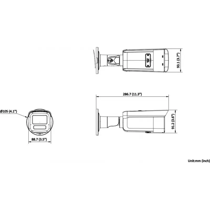 Hikvision DS-2CD2T23G2-2LI 2.8mm IP kamera 2MP AcuSense Hybrid Light