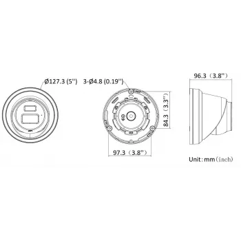 Hikvision DS-2CD23123G2-LIS2UY/SL(2.8mm) 12MP IP kamera, čierna