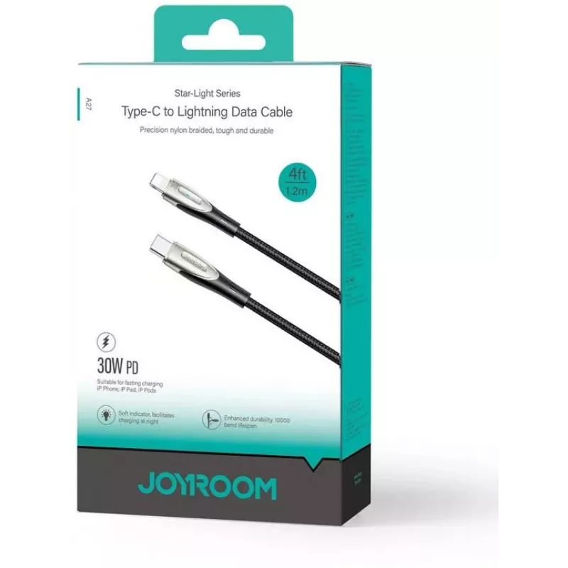Joyroom Star-Light Series SA27-CL3 USB-C na Lightning kábel 30W 1,2m čierny