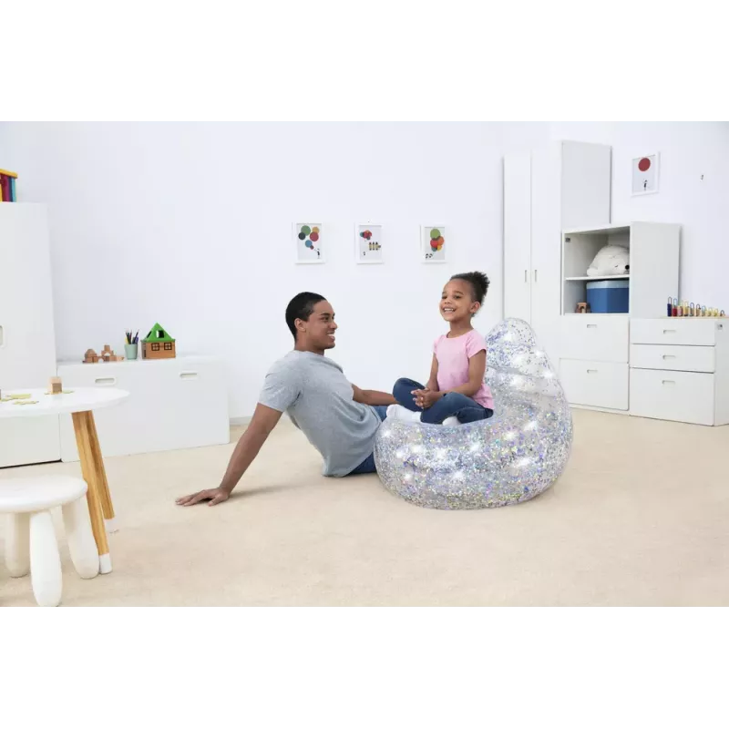 Bestway nafukovacie trblietavé kreslo 72x72x64 cm