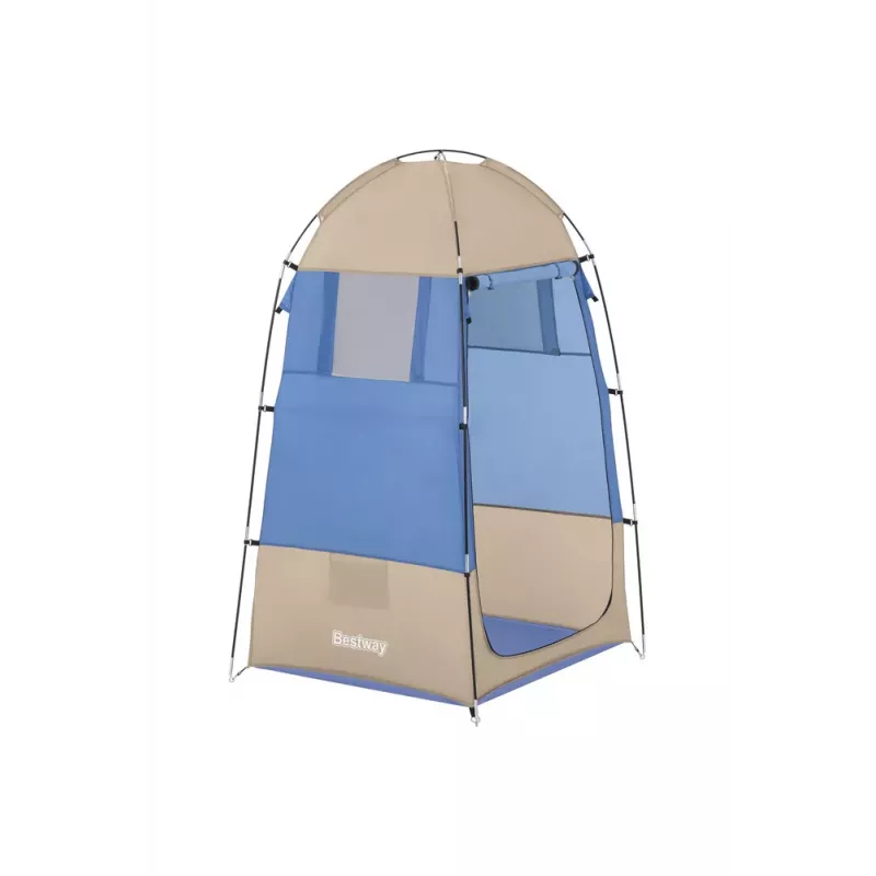 Bestway plážový stan na prezliekanie 110 x 110 x 190 cm modrý a sivý