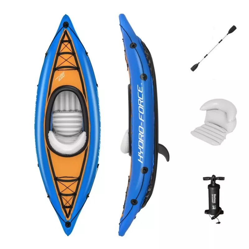 Bestway Hydro-Force kajak 275 x 81 cm nafukovací kajak s hliníkovým veslom a ručnou pumpou