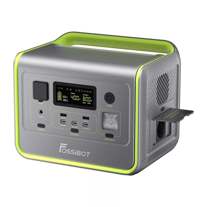 FOSSIBOT F800 800W Prenosná elektráreň (zelená)