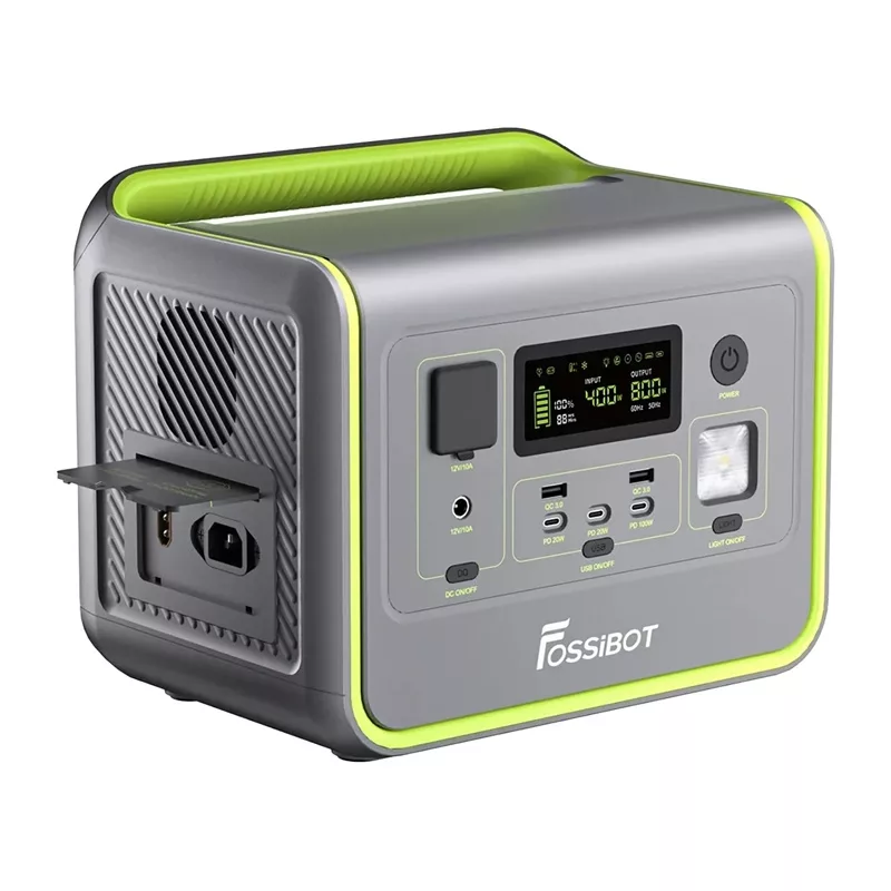 FOSSIBOT F800 800W Prenosná elektráreň (zelená)