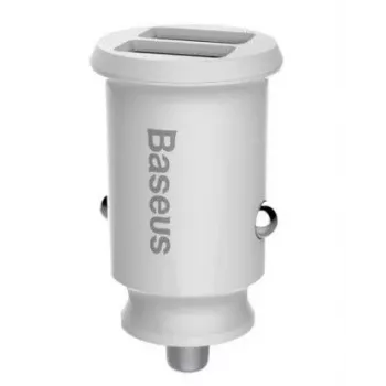 Baseus Rain nabíjačka do auta Mini 2x USB 3.1A biela (CCALL-ML02)