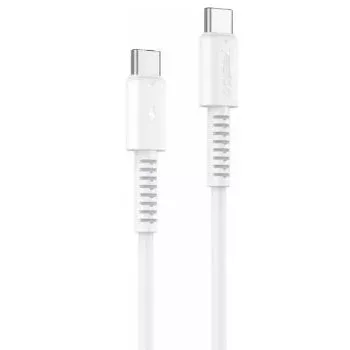 Yesido 60W USB-C na USB-C PVC dátový kábel CA154 biely