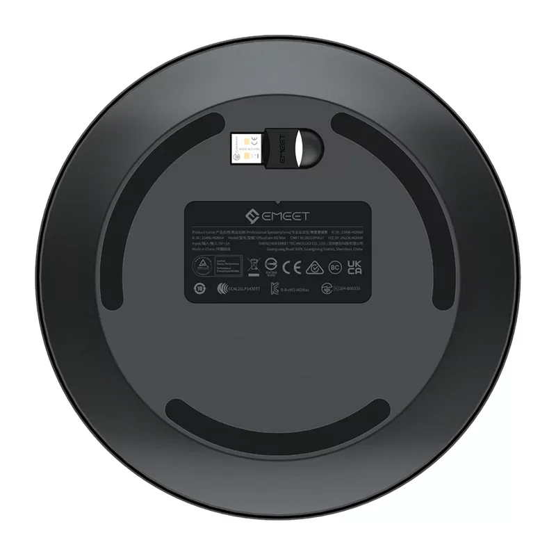 EMEET OfficeCore M2 Max konferenčný reproduktor - 8-mikrofónové pole, 360° snímanie, USB-C/Bluetooth 5.0, 24h batéria, Daisy Chain