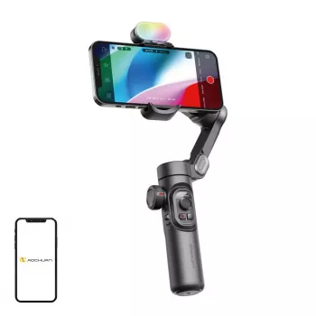 AOCHUAN XE gimbal s RGB osvetlením (čierna)