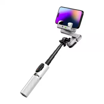 AOCHUAN M1 Pro gimbal s RGB osvetlením (biela)