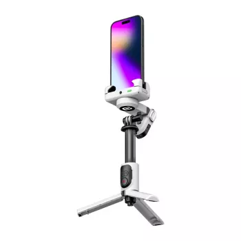 AOCHUAN M1 Pro gimbal s RGB osvetlením (biela)