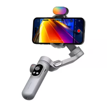 AOCHUAN X Pro gimbal s RGB osvetlením (sivá)