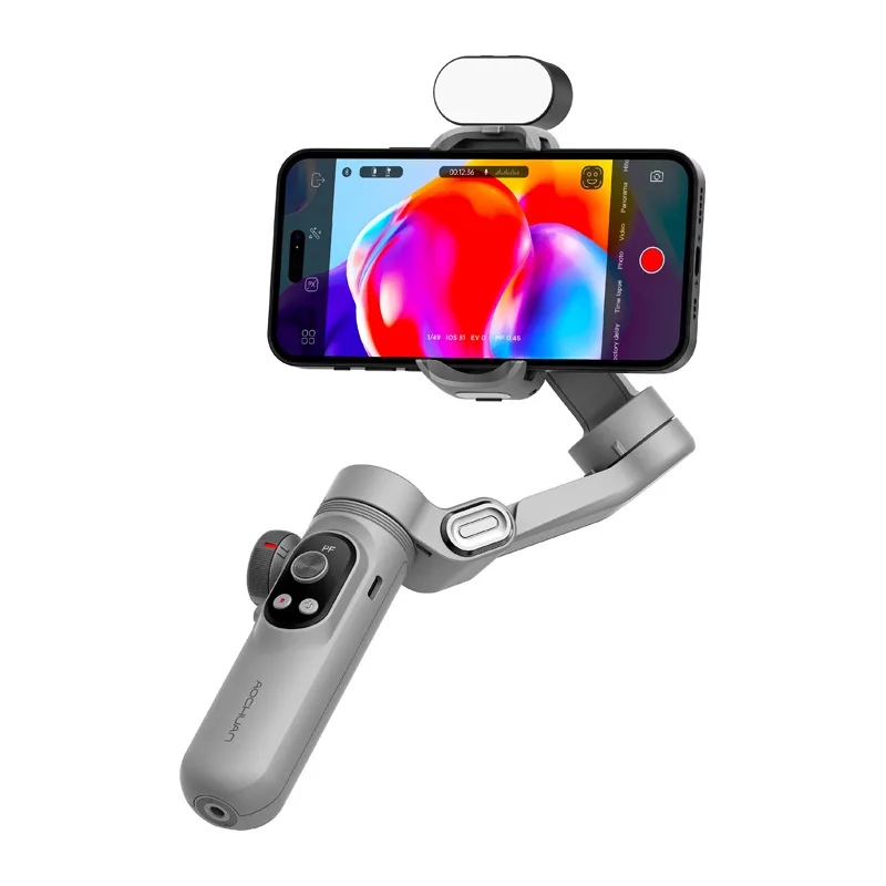 AOCHUAN X Pro gimbal s RGB osvetlením (sivá)