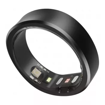 RingConn Smart Ring Gen2 pre dámy a pánov - wearable na sledovanie spánku a fitness - tepová frekvencia - matná čierna veľkosť 9