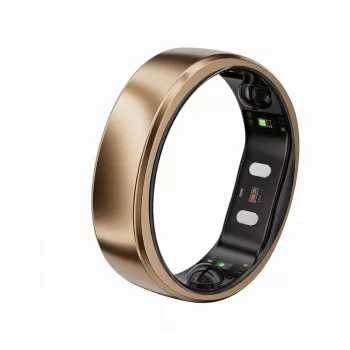 RingConn Smart Ring Gen2 Air pre dámy a pánov – wearable na sledovanie spánku a fitness – tepová frekvencia – Dune Gold veľkosť 10
